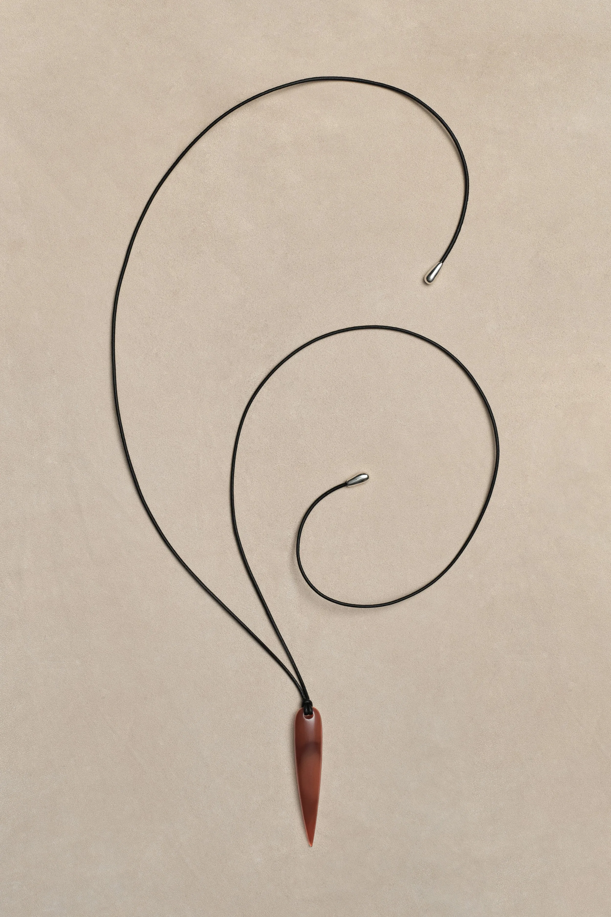 Large Spear Pendant in Carnelian