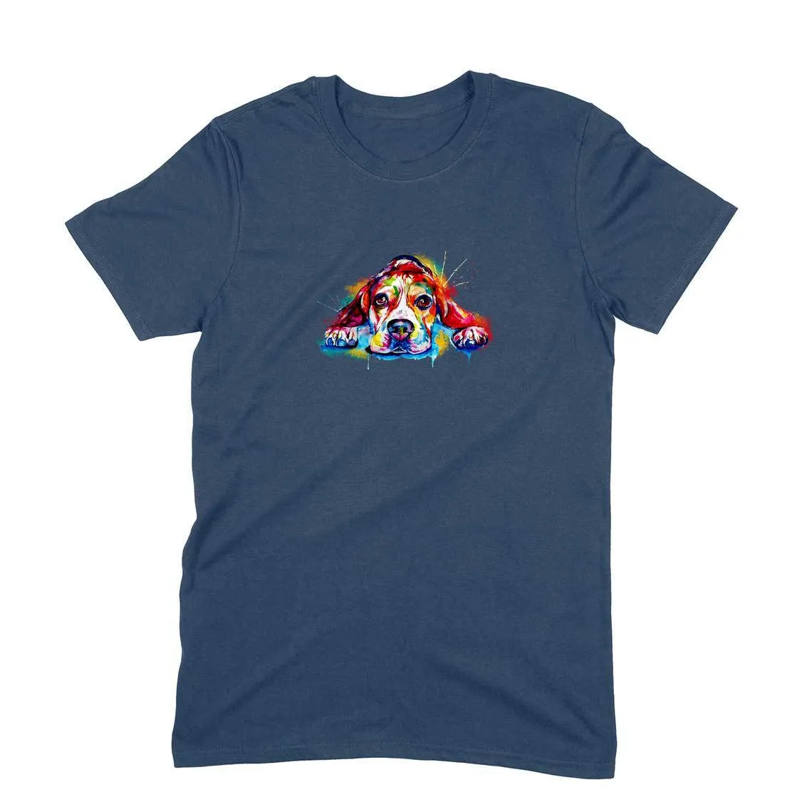 Round Neck T-Shirt (Men) - Droopy Dog Eyes (11 Colours)