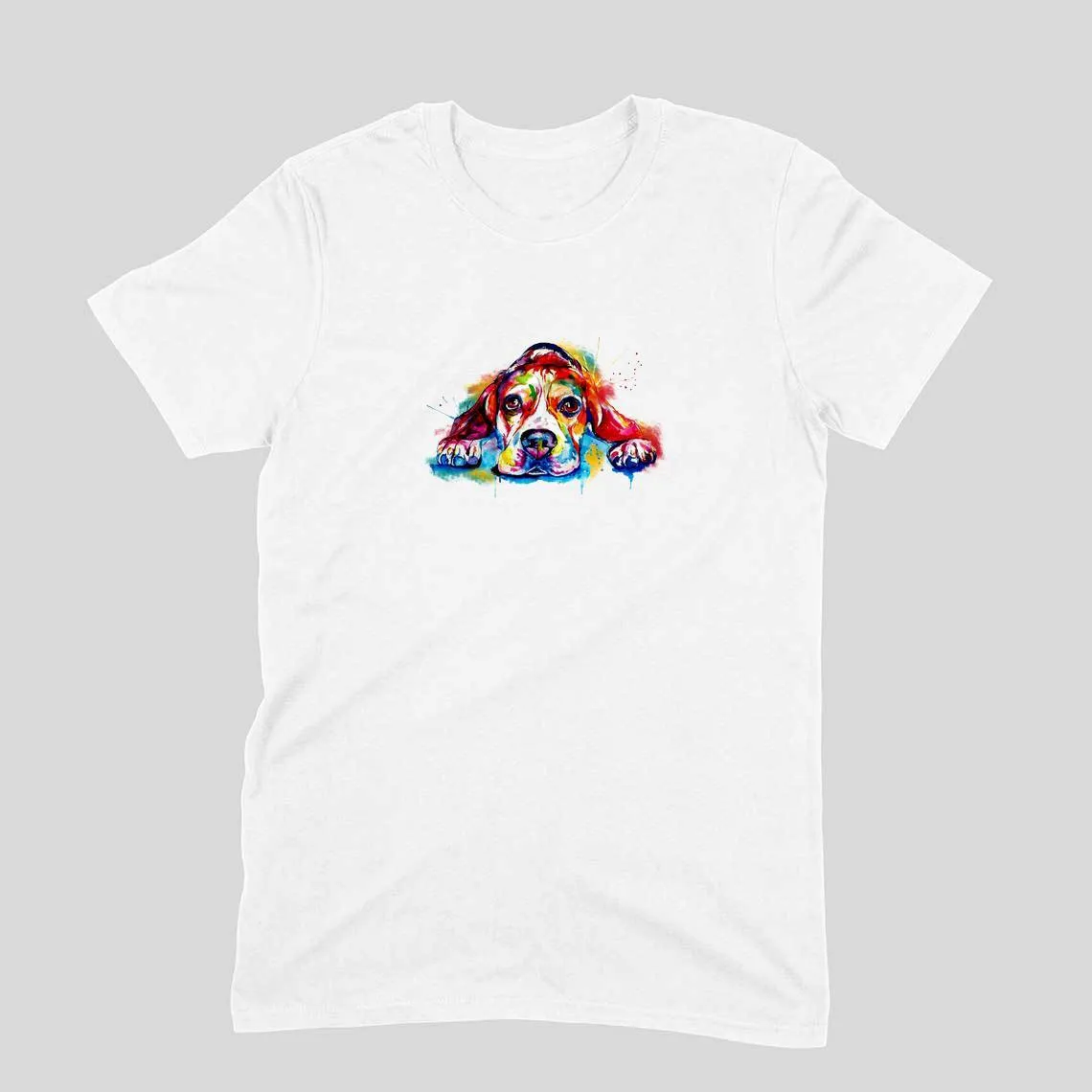 Round Neck T-Shirt (Men) - Droopy Dog Eyes (11 Colours)