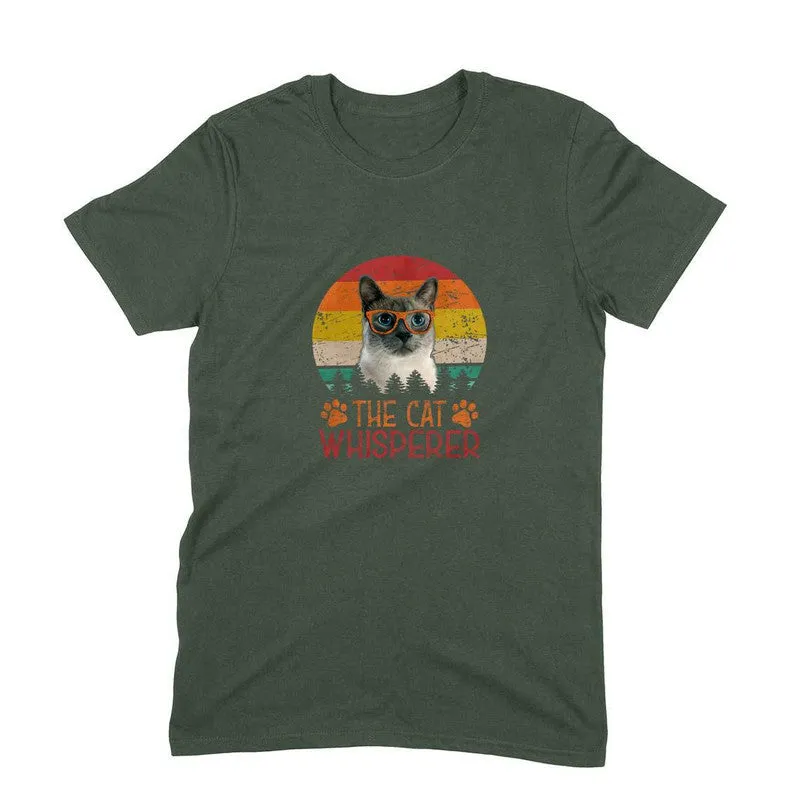 Round Neck T-Shirt (Men) - The Cat Whisperer (9 Colours)